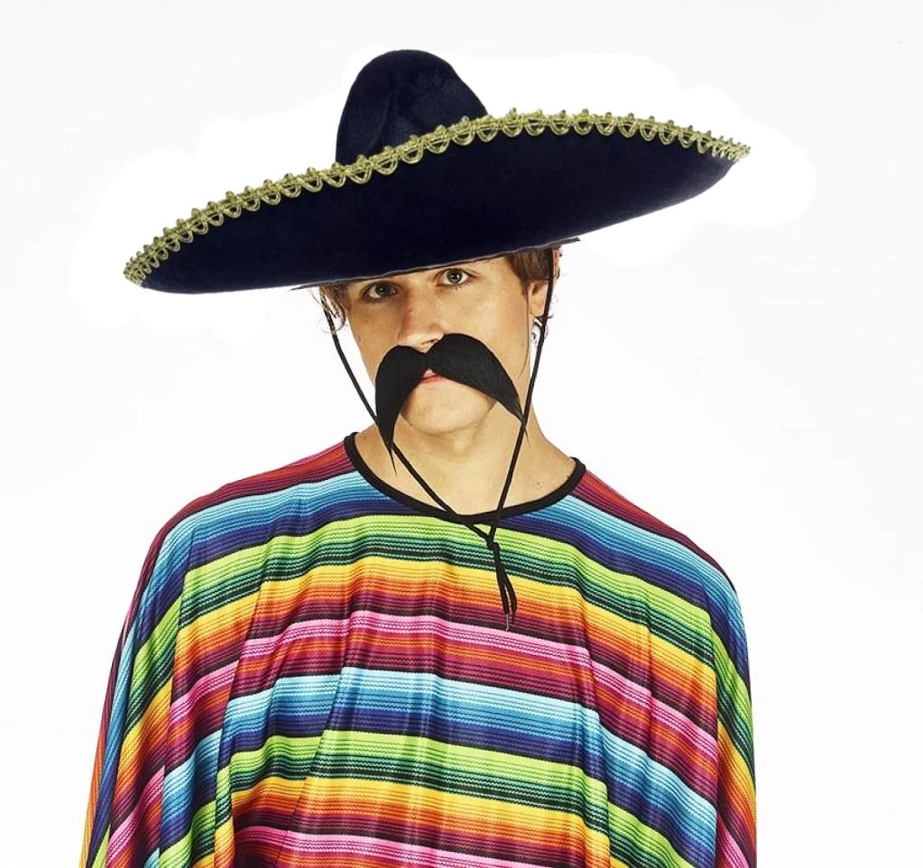 Nessiworld Sombrero Meksika Şapkası Mariachi Altın Şeritli Yetişkin Boy