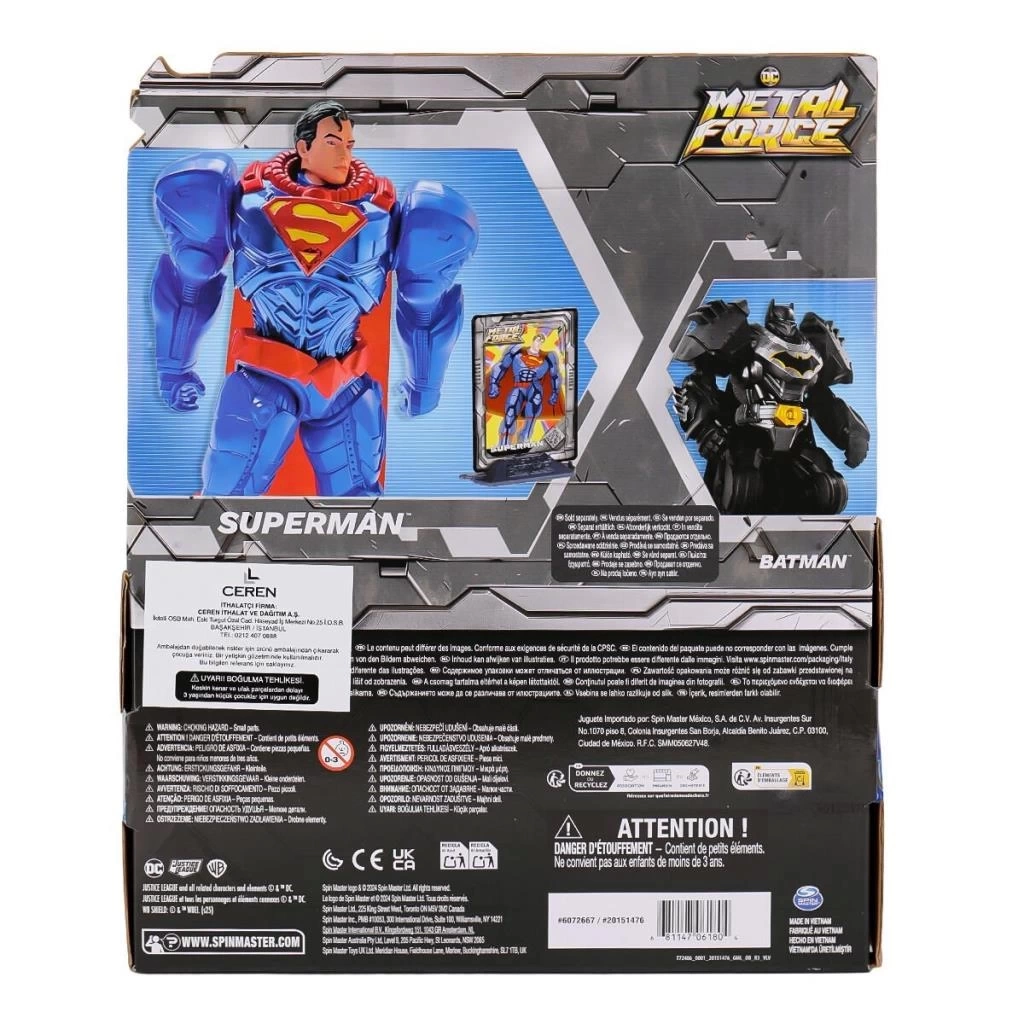 Nessiworld  SPM-6072667 12 XL Metal Force Heroes Superman