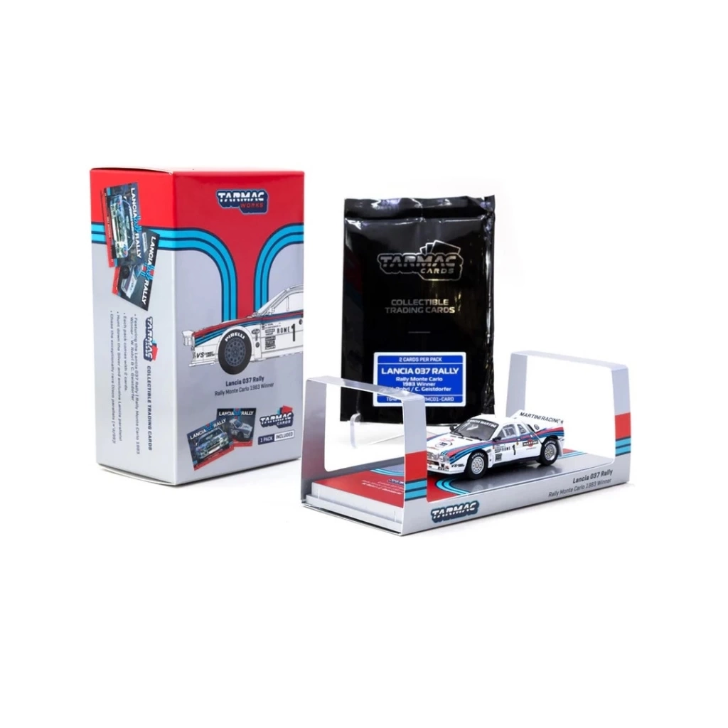 Nessiworld  Tarmac Works 1/64 Lancia 037 Rally Rally Monte Carlo 1983 #1 with Tarmac Cards