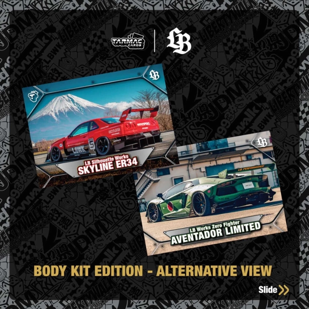 Nessiworld Tarmac Cards Liberty Walk Koleksiyonluk Kartları Cilt 01 Kutu TC-LBC-01