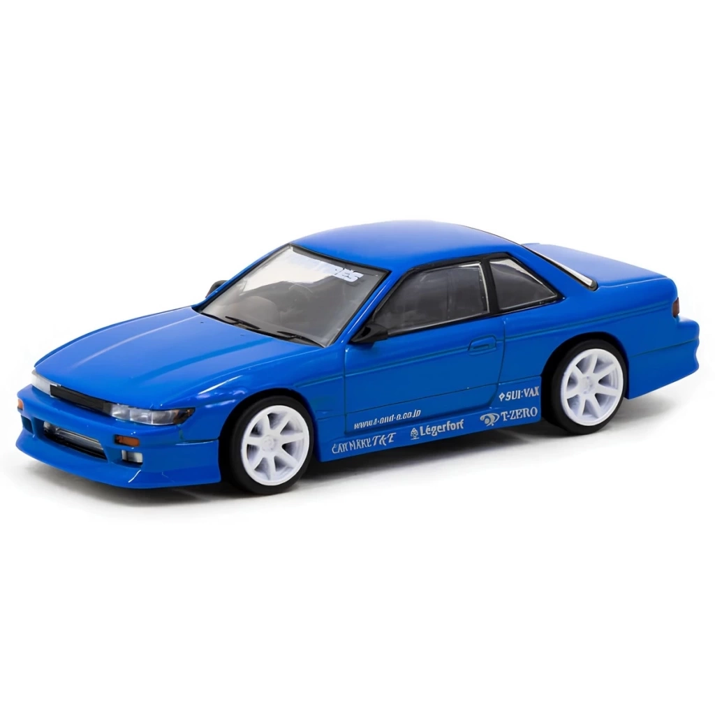 Nessiworld Tarmac Works 1/64 VERTEX Nissan Silvia S13 Blue Metallic