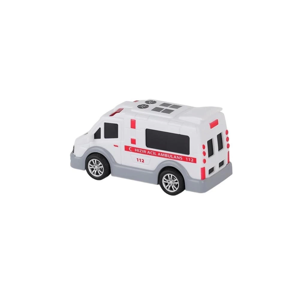 Nessiworld URT004-01 Şehrin Kırılmazları Sürtmeli Ambulans -Birliktoys