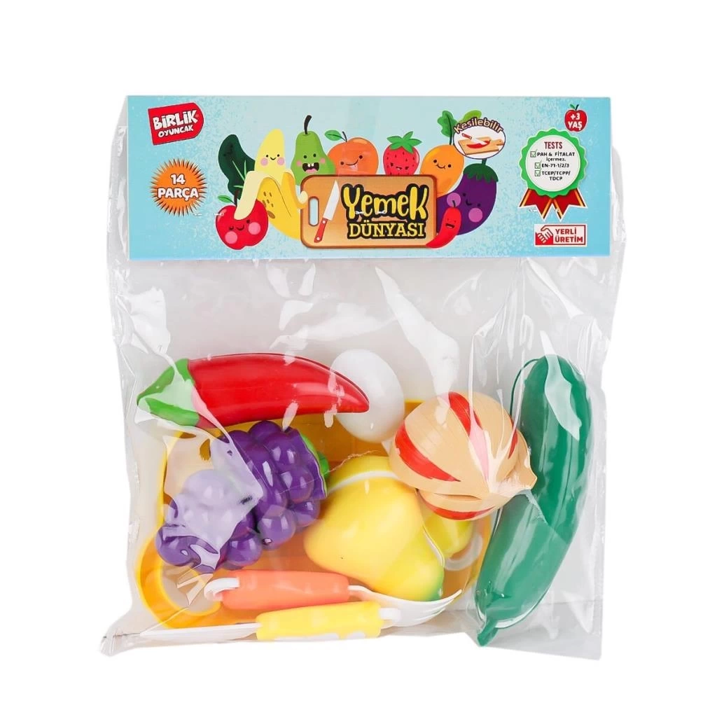 Nessiworld URT007-PVC-2A B Kesilebilen Meyve Sebze 14 Parça