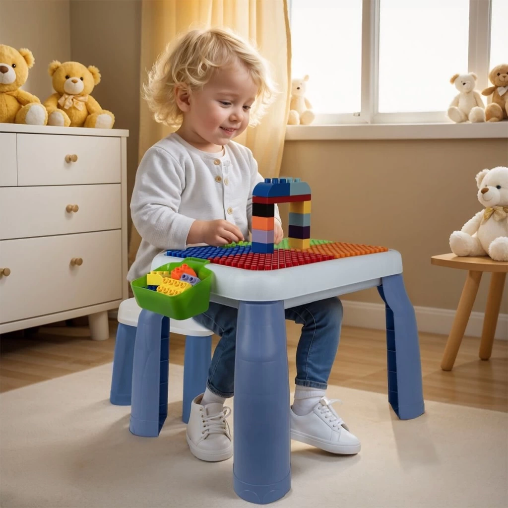 Nessiworld URT035-002 BÜYÜK SANDALYELİ 64 PCS Bİ-BLOKS MASASI