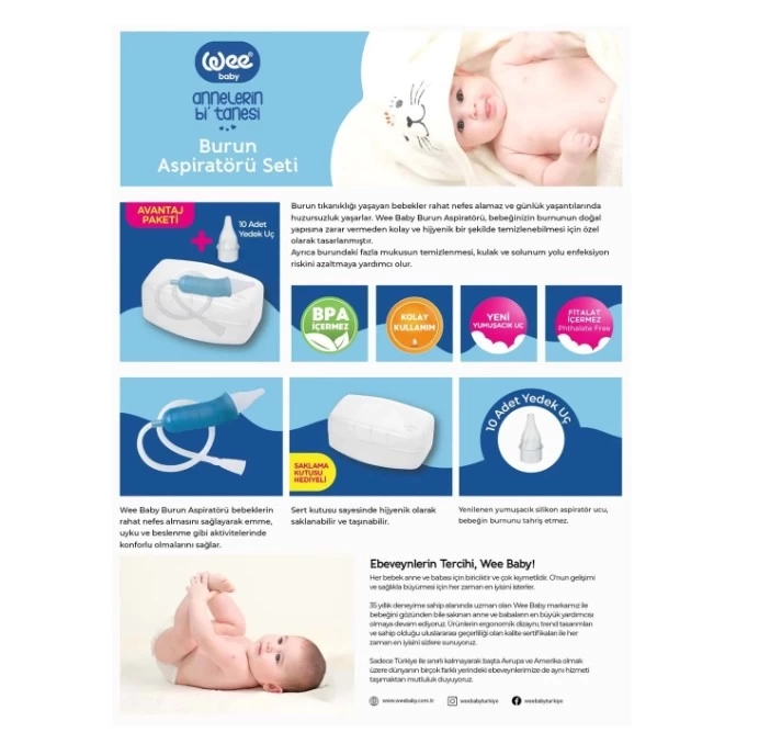 Nessiworld Wee Baby Burun Aspiratörü Seti 945