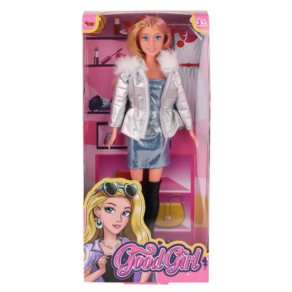Nessiworld WG-66770 Parlak Elbiseli Ceketli Bebek 29 cm -Vardem