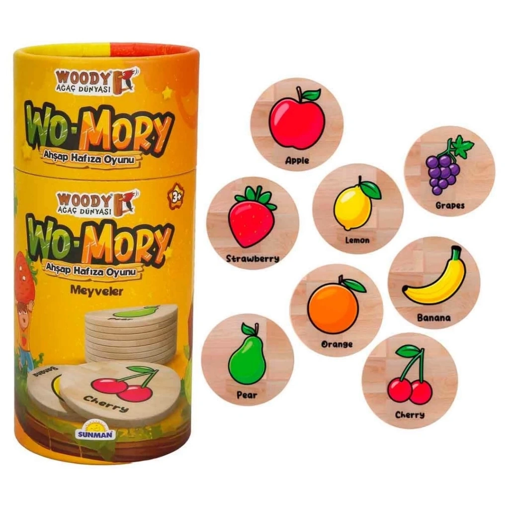 Nessiworld Woody Wo-Mory Ahşap Hafıza Oyunu