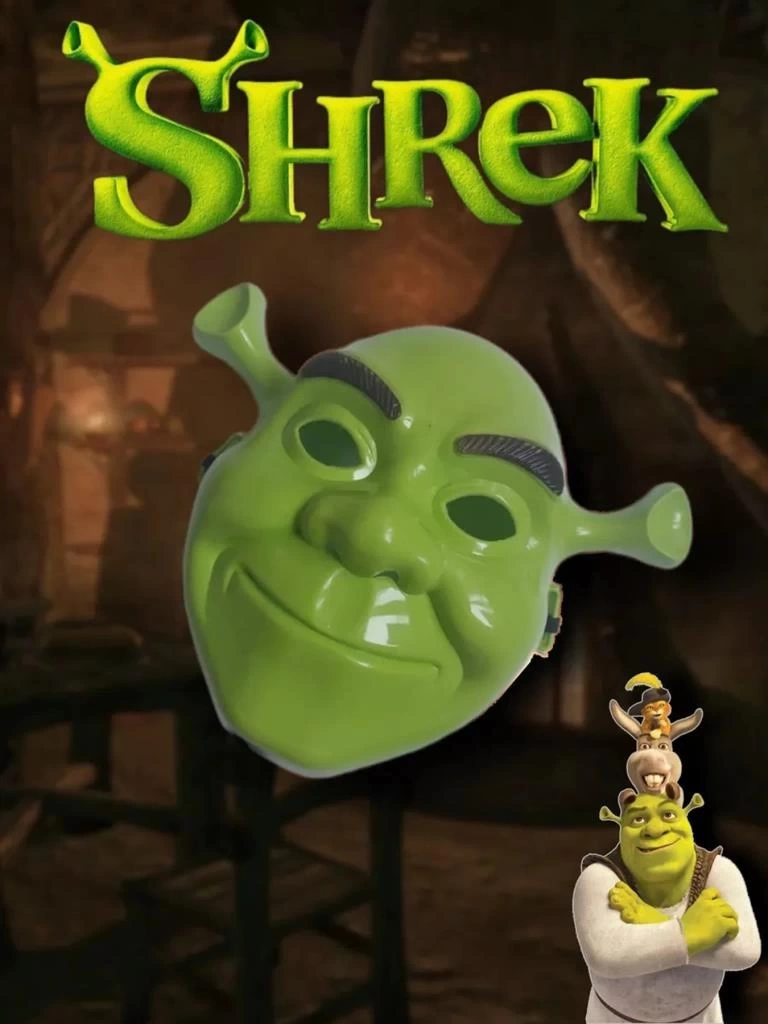 Nessiworld Yeşil Shrek Maskesi 21x25 cm