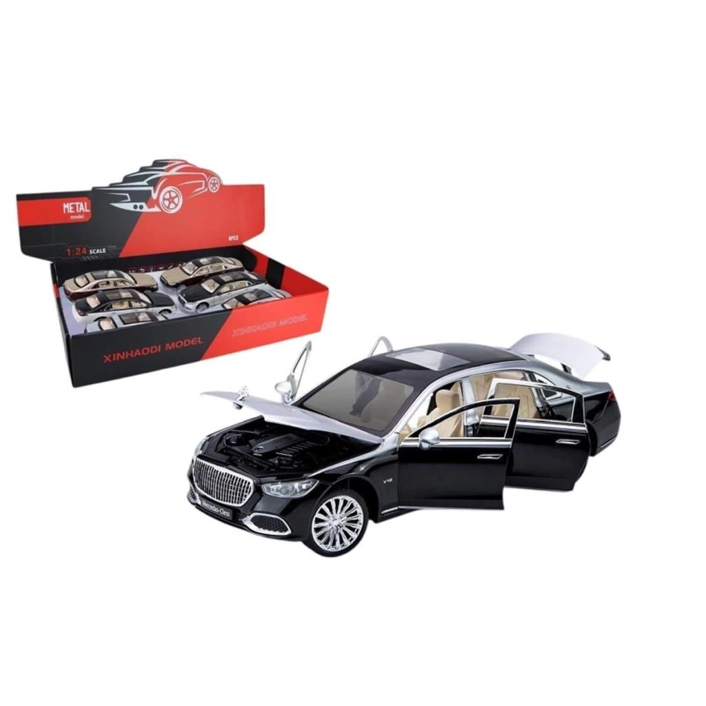 Nessiworld ZHD-B2409 - Vardem  Çek Bırak Işıklı ve Sesli Model MB Metal Araba 1:24