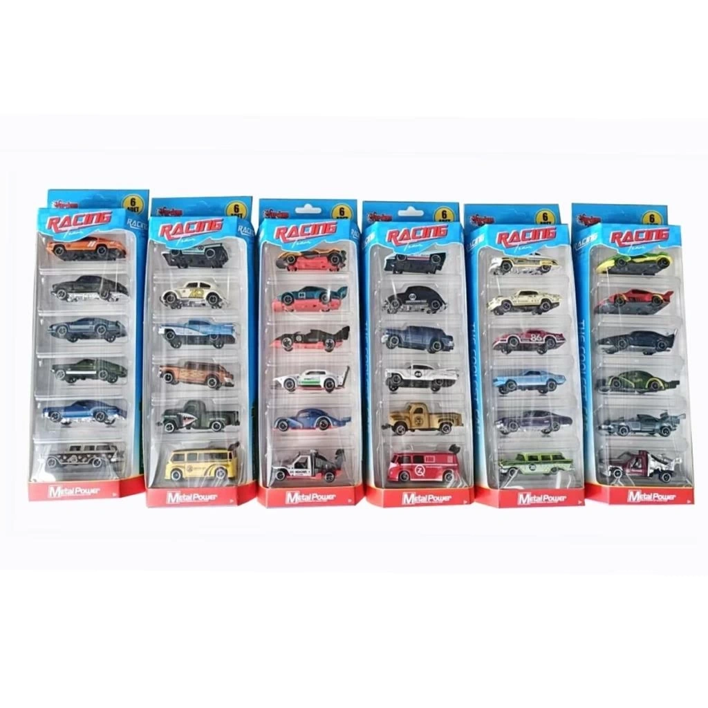 Nessiworld ZQ11316-Vardem Kartela 1:64 Metal 6 Parça Araba Seti