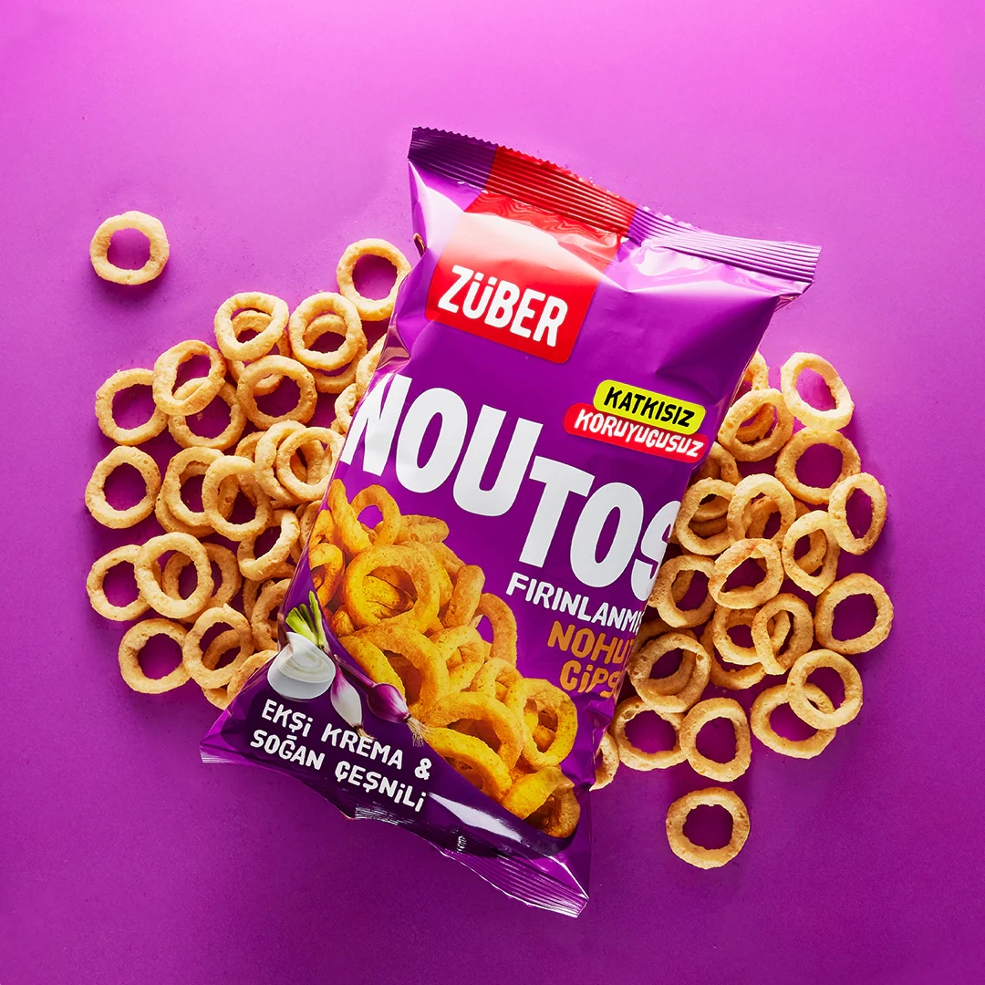 Nessiworld Züber Noutos Fırın Nohut Cipsi 55 Gr Ekşi Krema ve Soğan