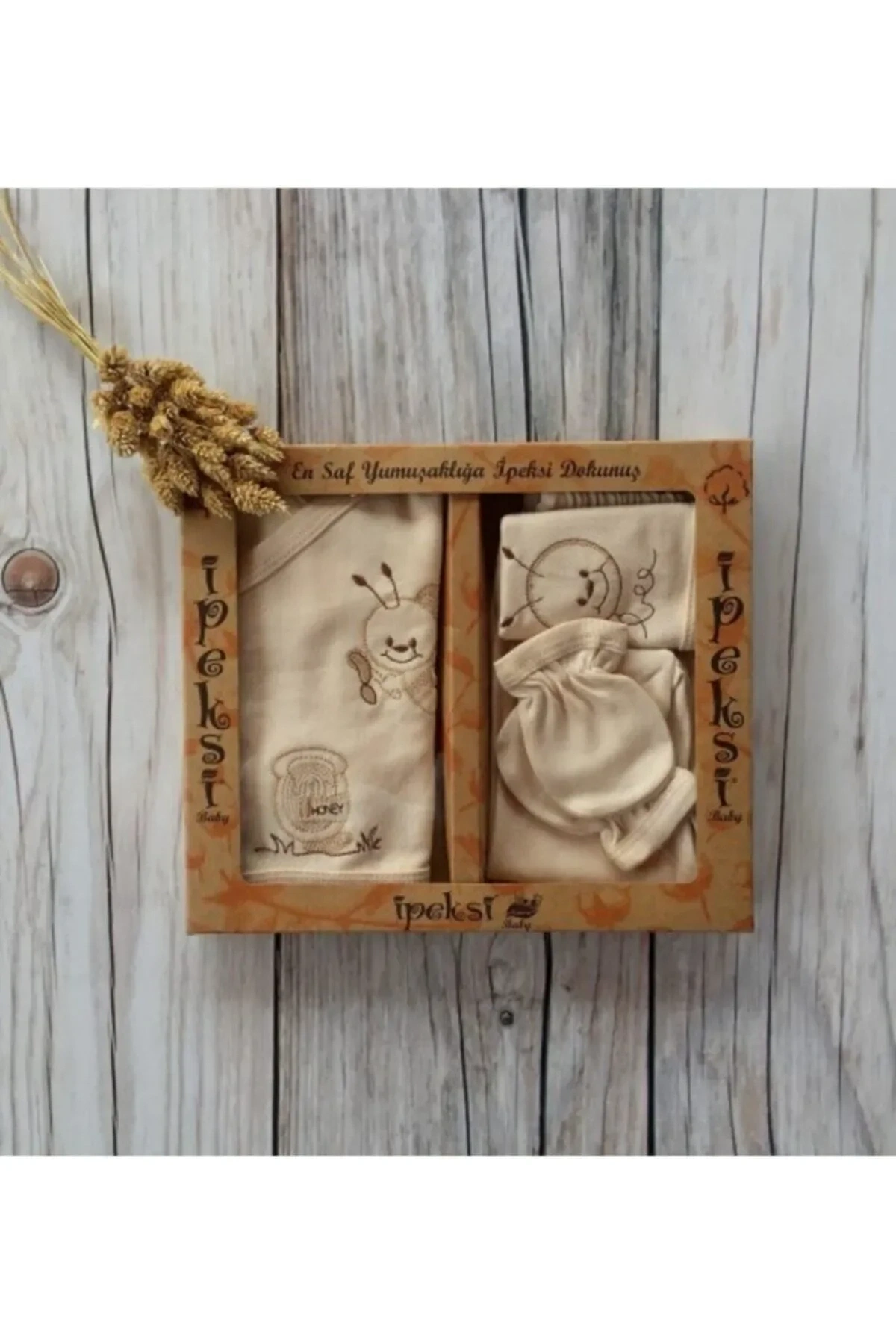 Organik % 100 Pamuk 5li Hastane Çıkış Seti