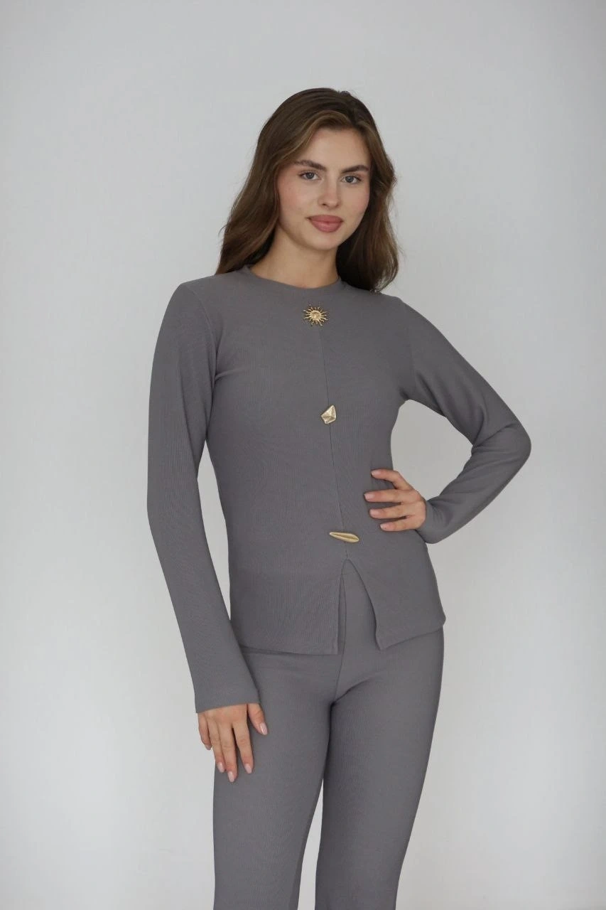 Ottoman alt üst takım gri pt510442