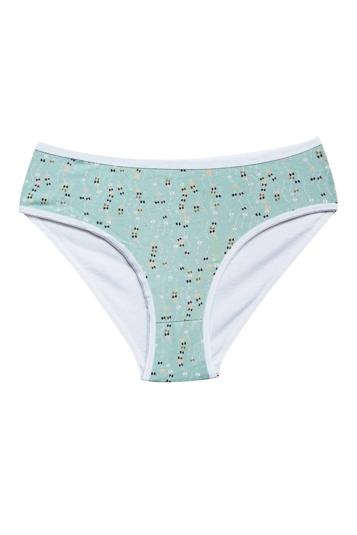 Pamuklu Geniş Kenarlı Likralı Desenli Bato Kadın Külot 5li Paket Set 2