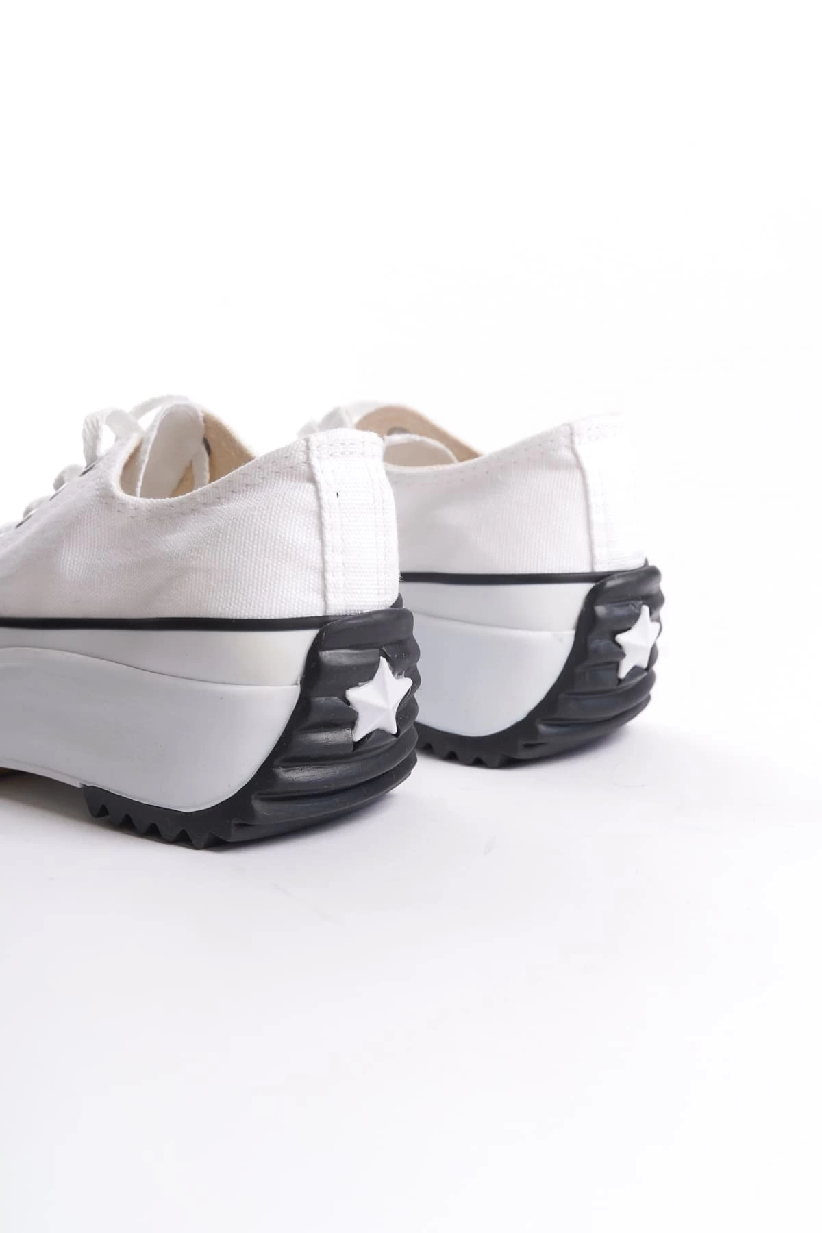 PARIS Bağcıklı Ortopedik Taban Kadın Sneaker Spor Ayakkabı  BT - Beyaz
