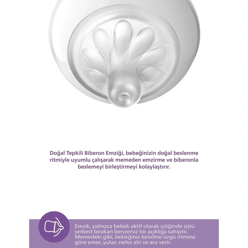 Nessiworld Philips Avent Doğal Tepkili Natural Response PP Biberon 125 ml 0+ Ay