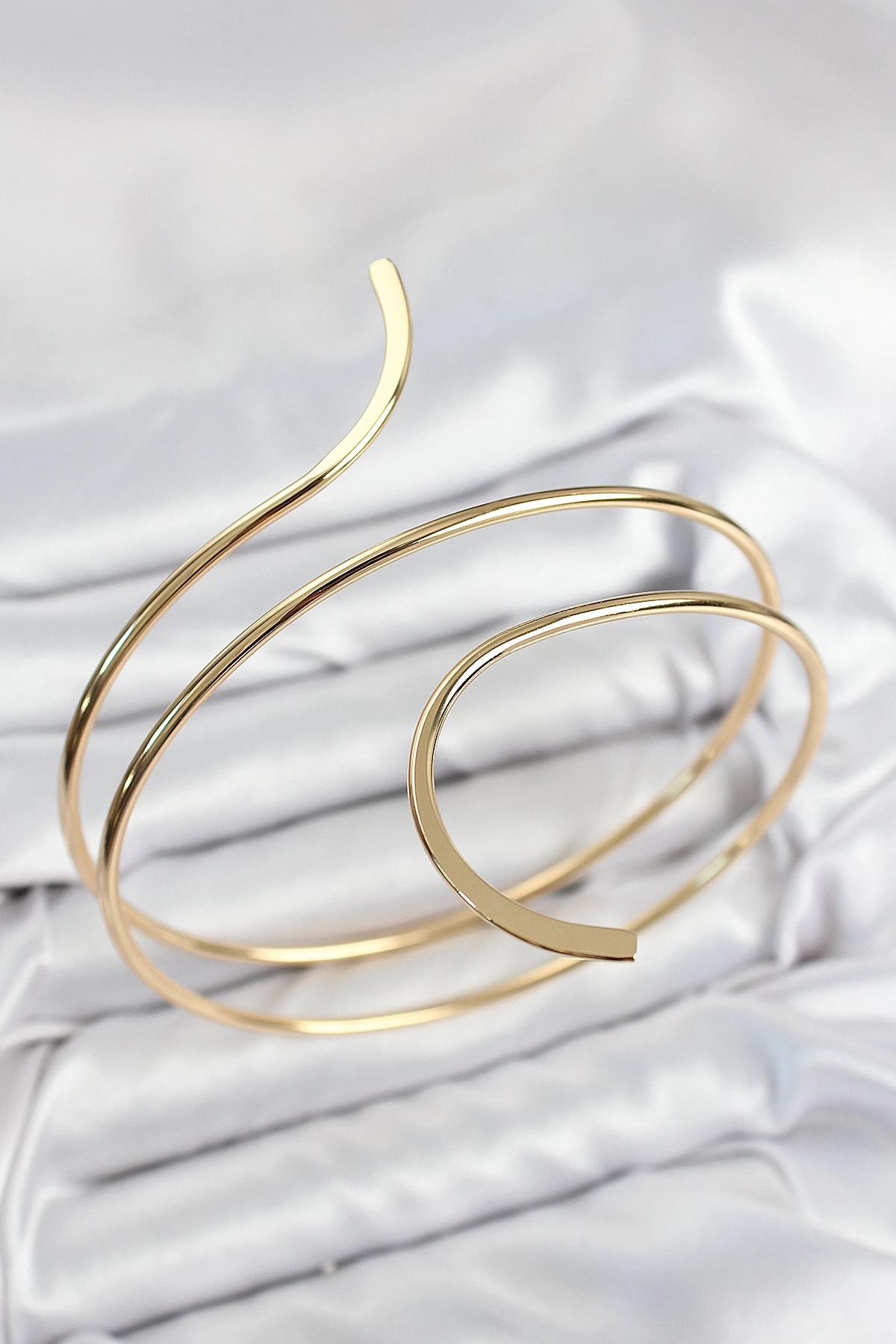 Pirinç Sarmal Model Gold Renk Pazu Bileklik