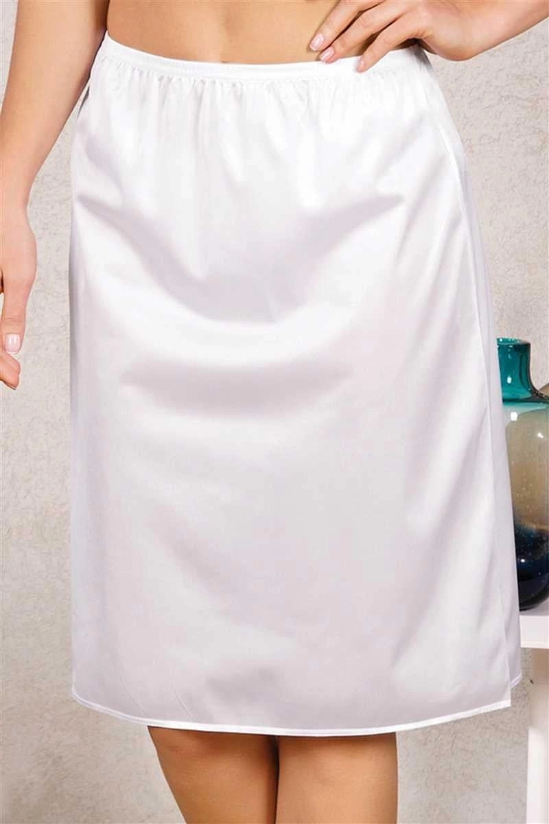 Polyamid Diz Altı Uzun Etek Jüpon