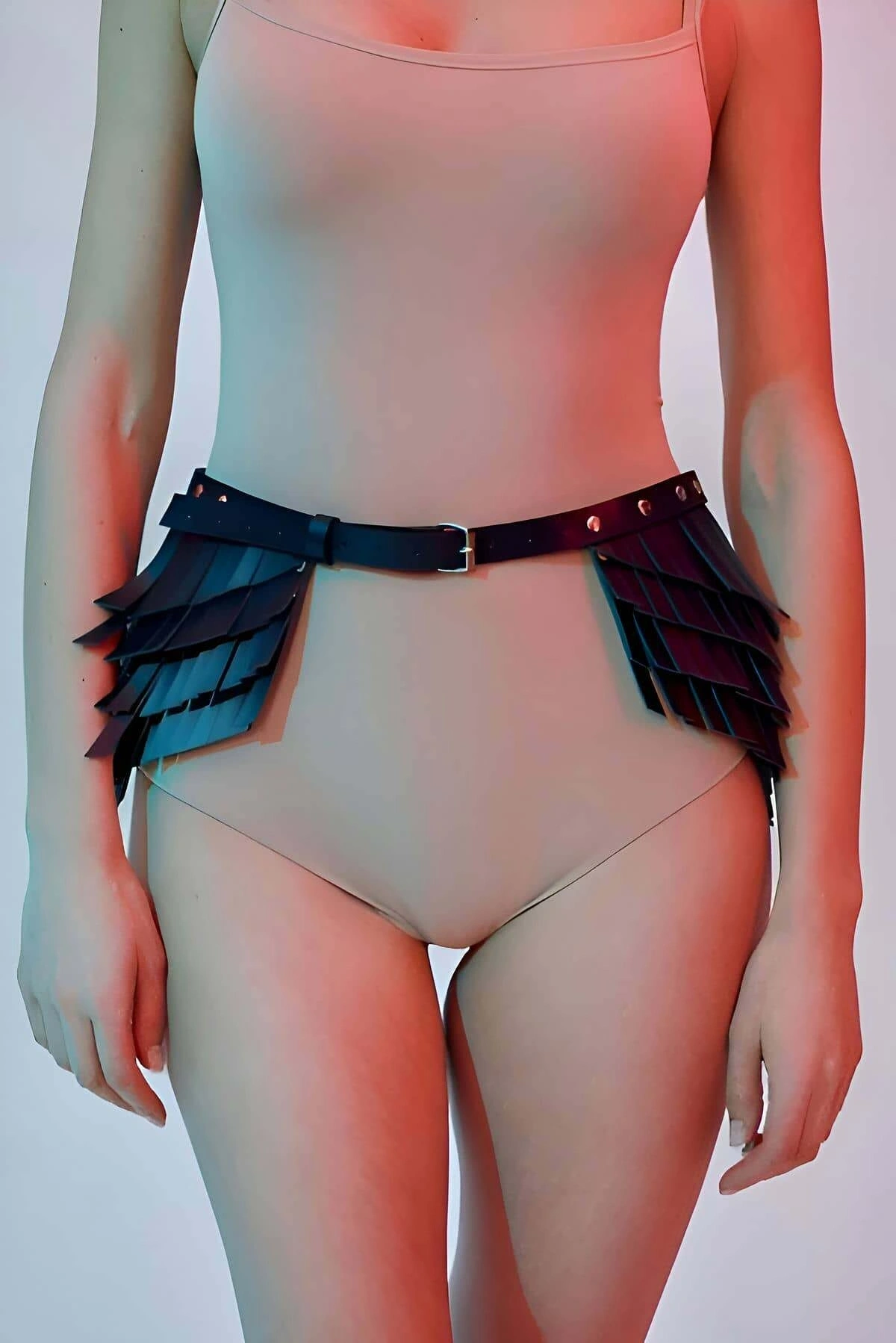 Püskül Detaylı Şık Kemer, Püsküllü Deri Kemer - Brf1254