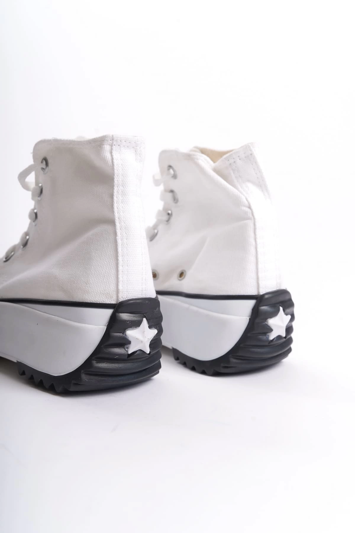 ROMA Bağcıklı Ortopedik Taban Kadın Sneaker Spor Ayakkabı BT - Beyaz