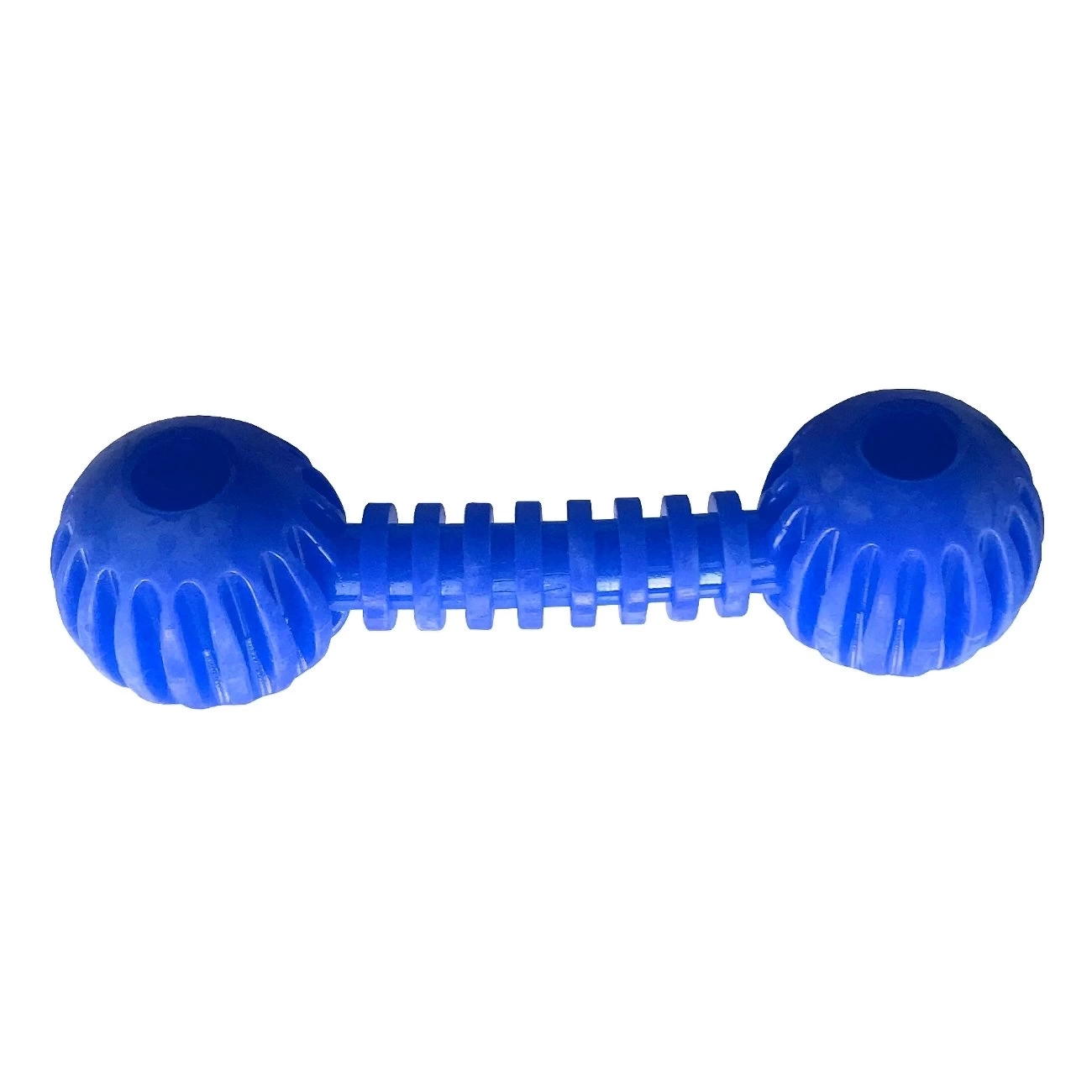 Sağlam Plastik Dental Dumbel Köpek Oyuncağı 12 x 3,5 cm Mavi