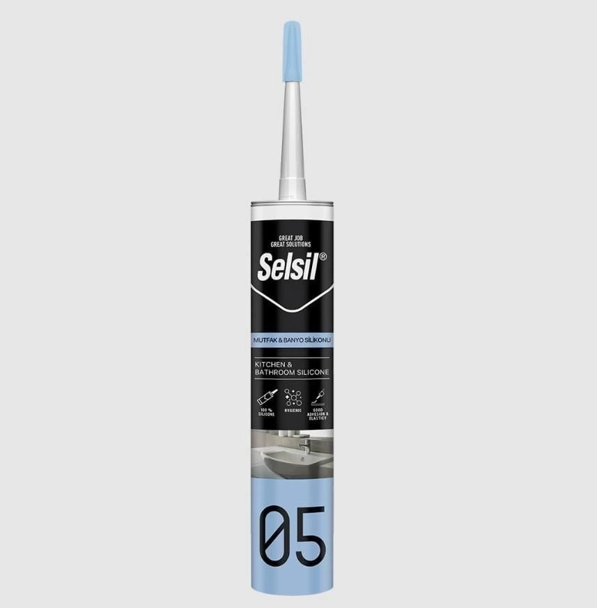 Selsil 05 Mutfak Duşakabin Silikonu Beyaz 280 ml