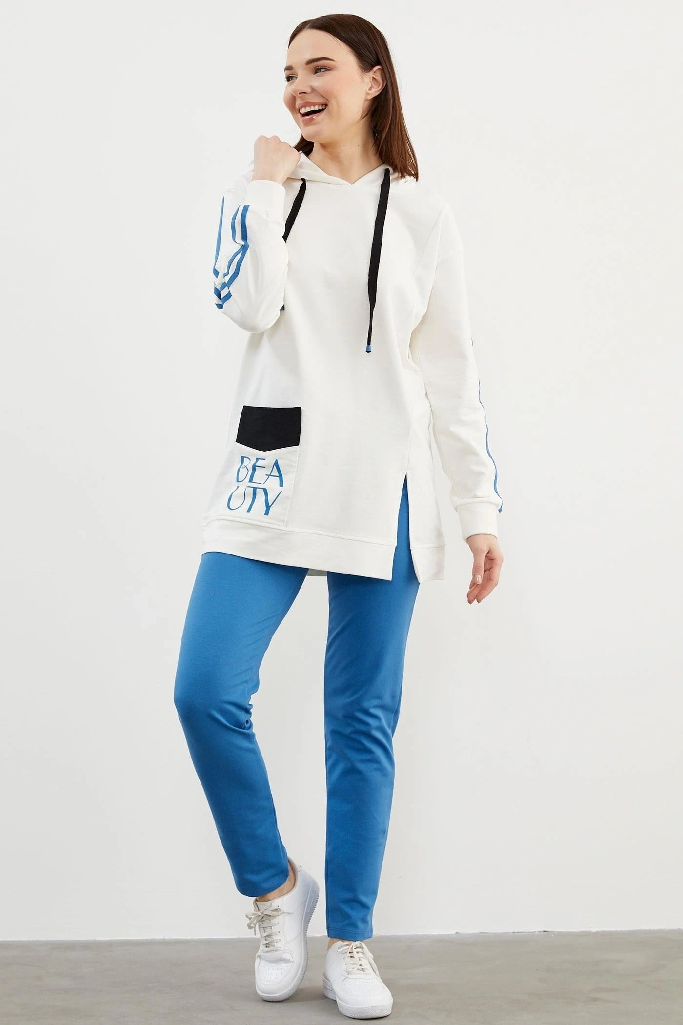 Sementa 76137 Kapüşonlu Oversize Eşofman Takım