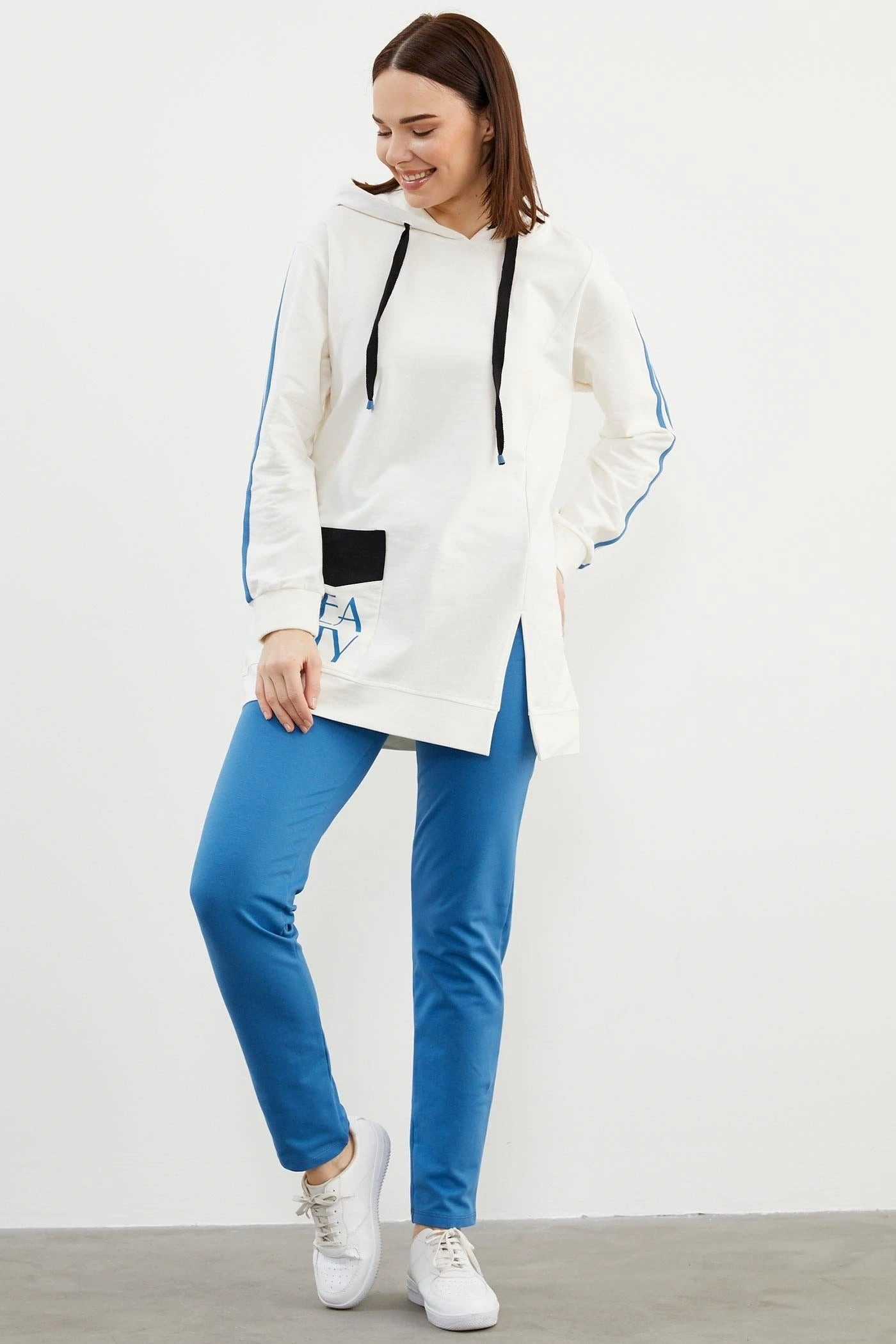 Sementa 76137 Kapüşonlu Oversize Eşofman Takım