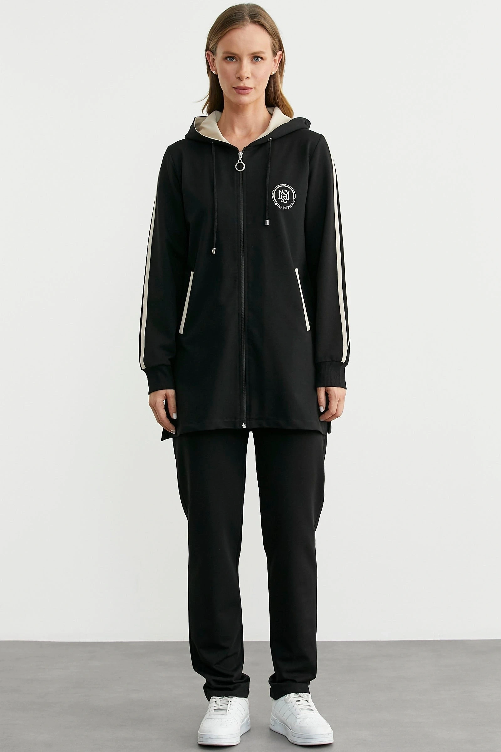 Sementa 76498 Kapüşonlu Tam Fermuarlı Eşofman Takım