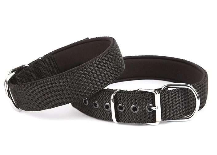 Seri Dokuma Köpek Boyun Tasması 4x57-65cm Siyah
