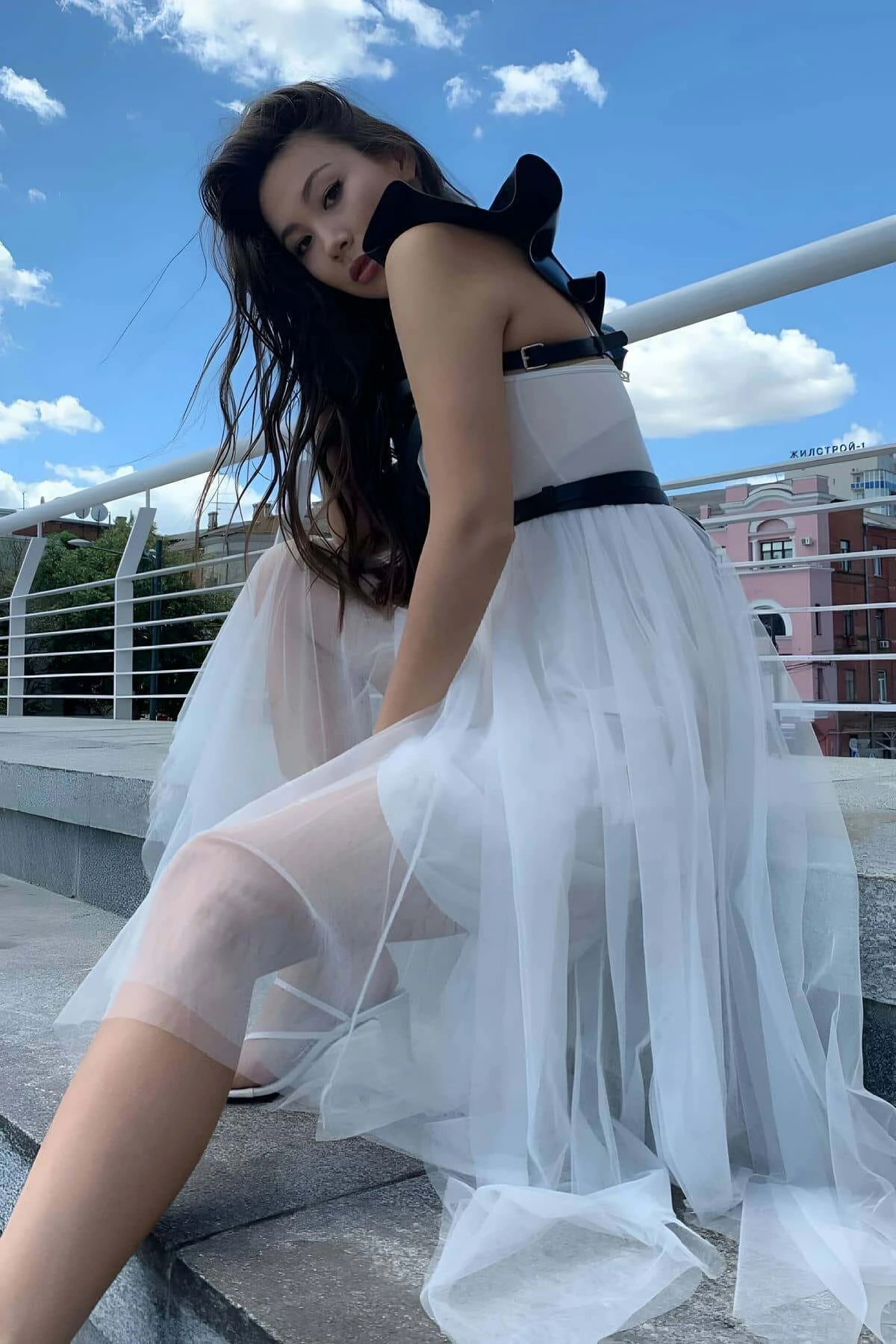 Şık Deri Seksi Göğüs Deri Harness - Brf996