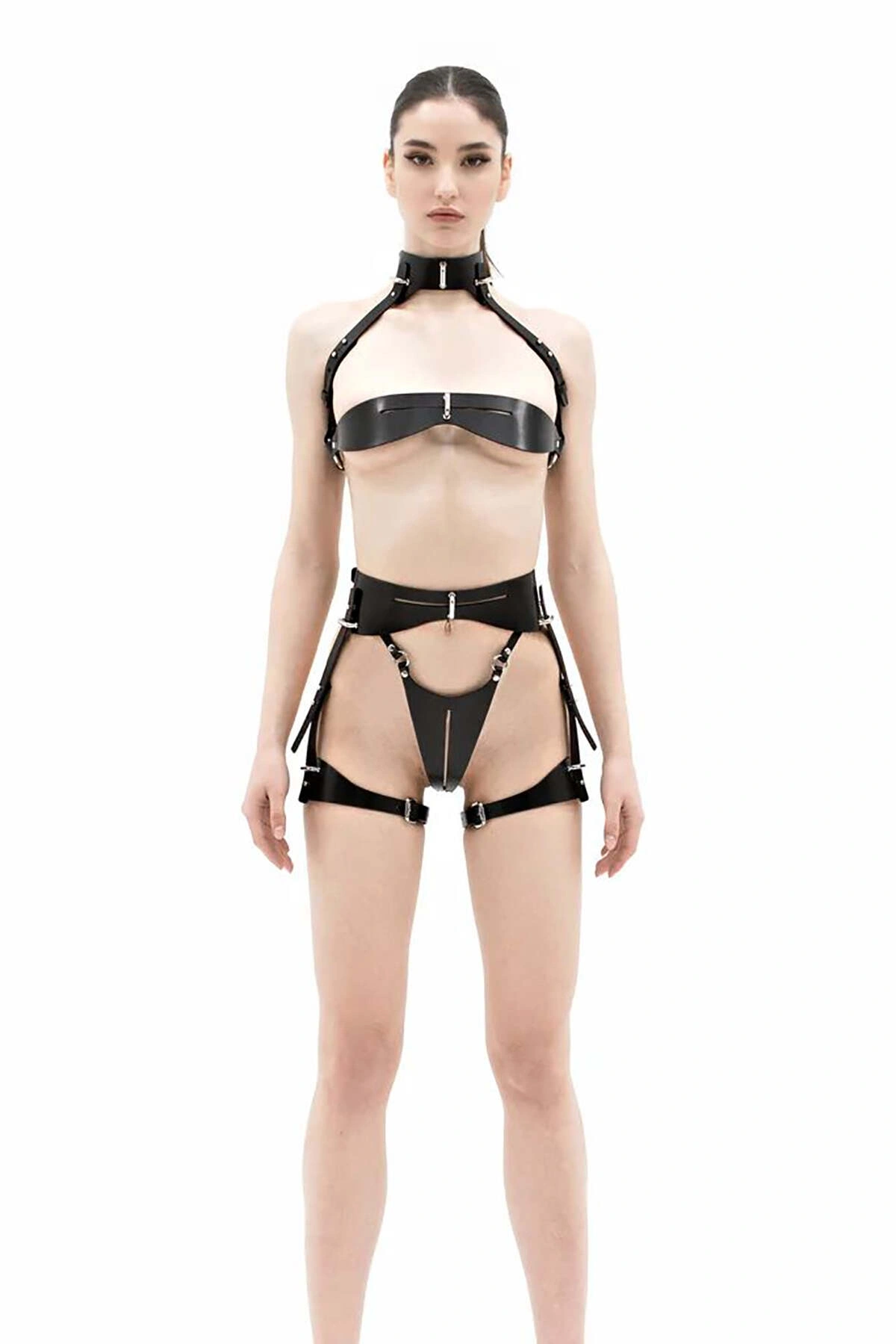 Şık Deri Seksi Harness Takım -  Brf1373