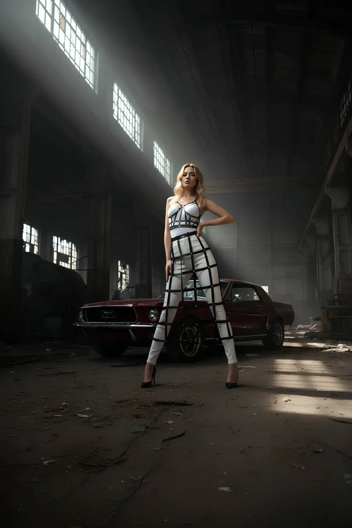 Siyah Etek Kafes Detaylı Etek Midi Boy Deri Etek - Brf1013