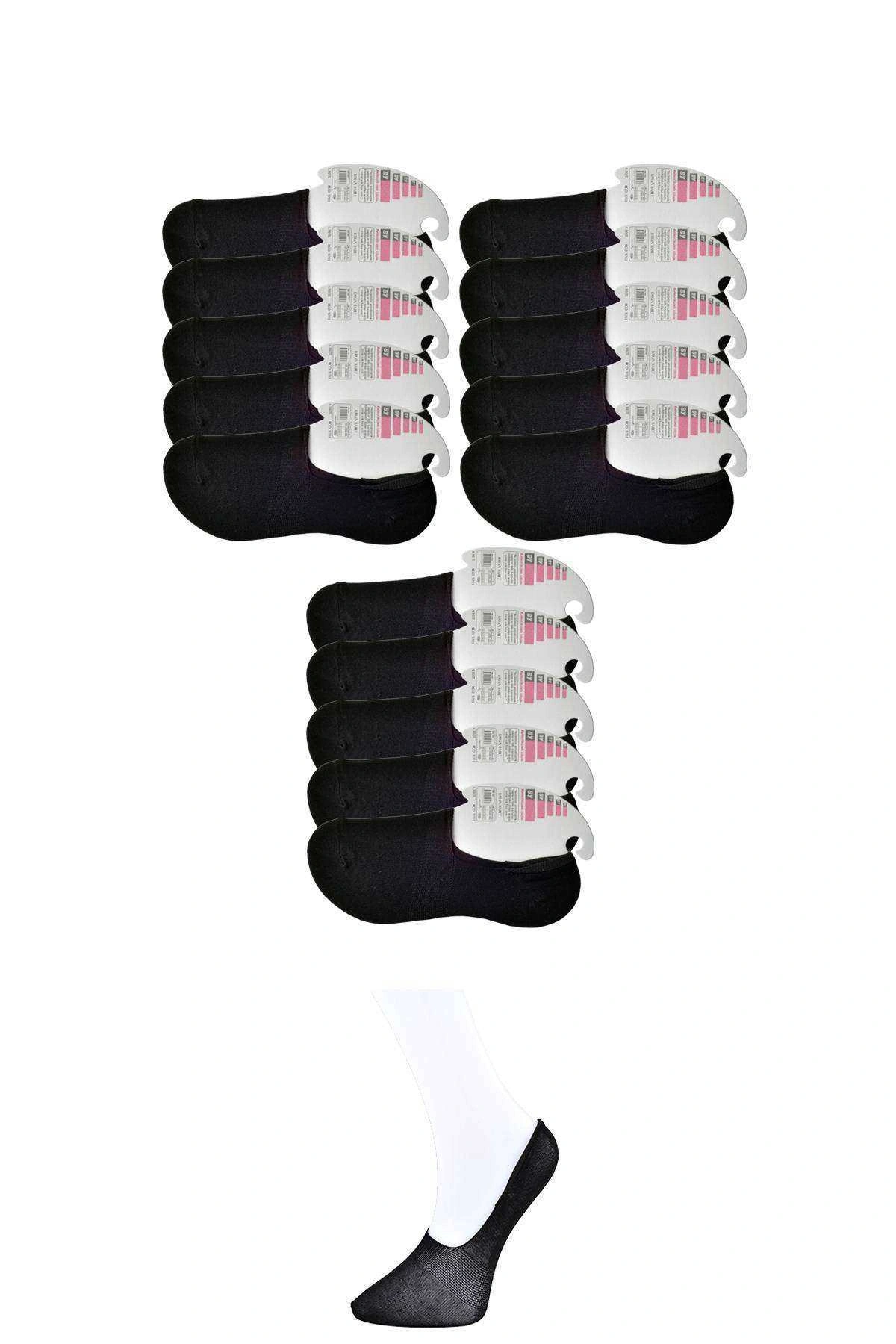 Siyah Kadın Babet Çorap 15 Çift