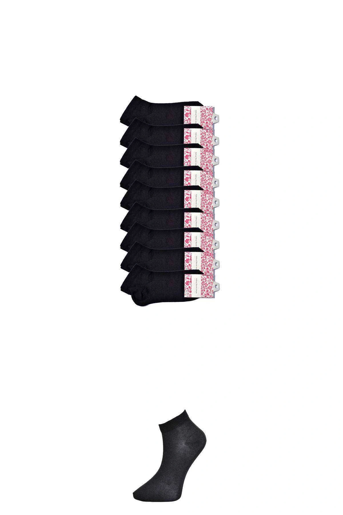 Siyah Kadın Bilek Çorap 9 Çift