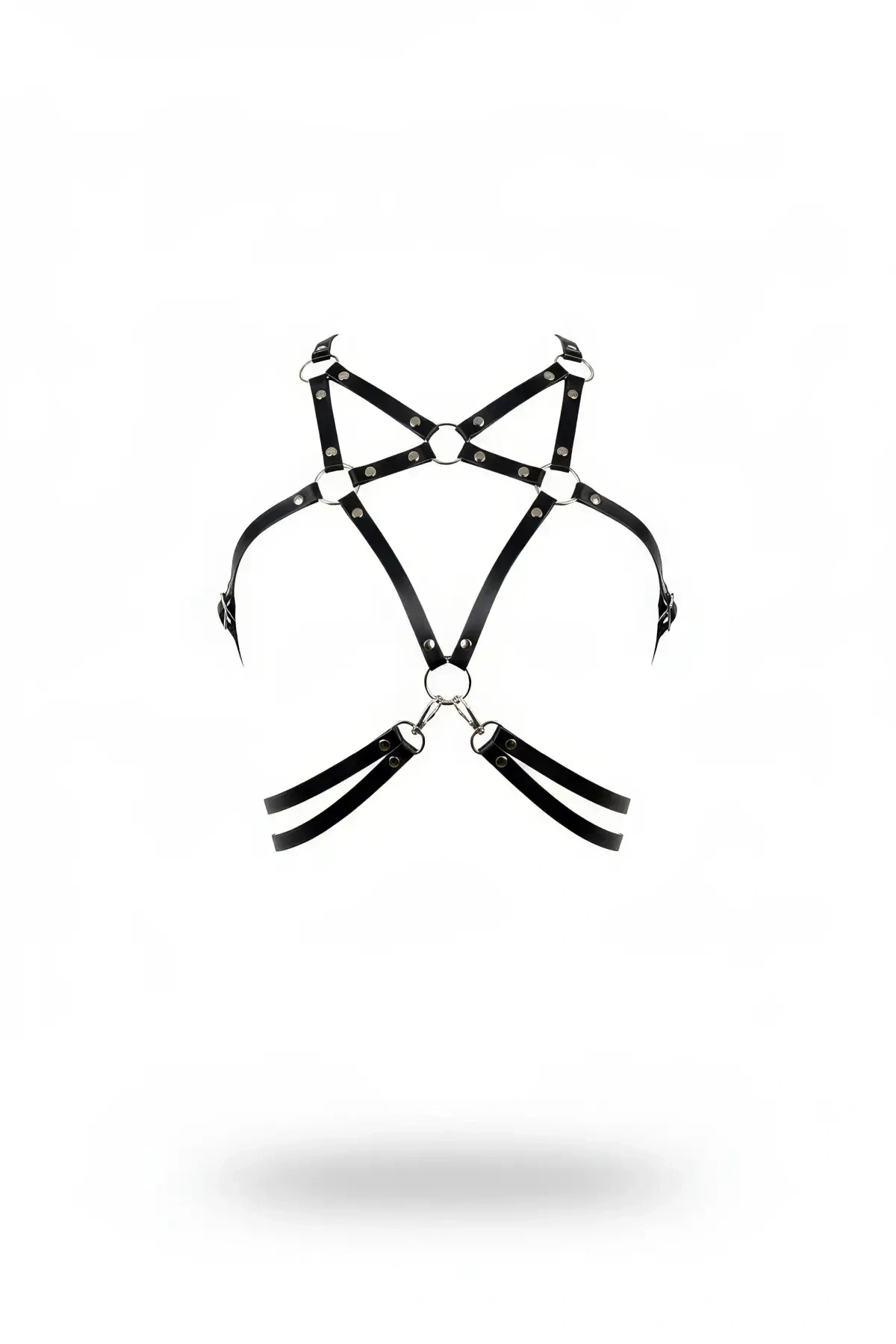 Siyah Kadın Kemer Deri Halka Detaylı Beden Aksesuarı - Brf211