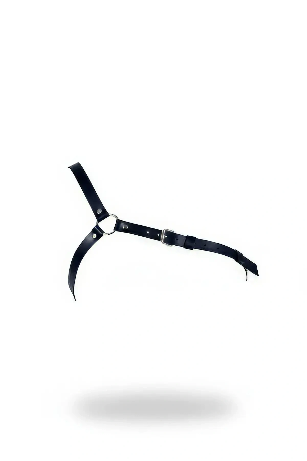 Siyah Kadın Kemer Deri Vücut Aksesuarı Halka Detaylı - Brf132