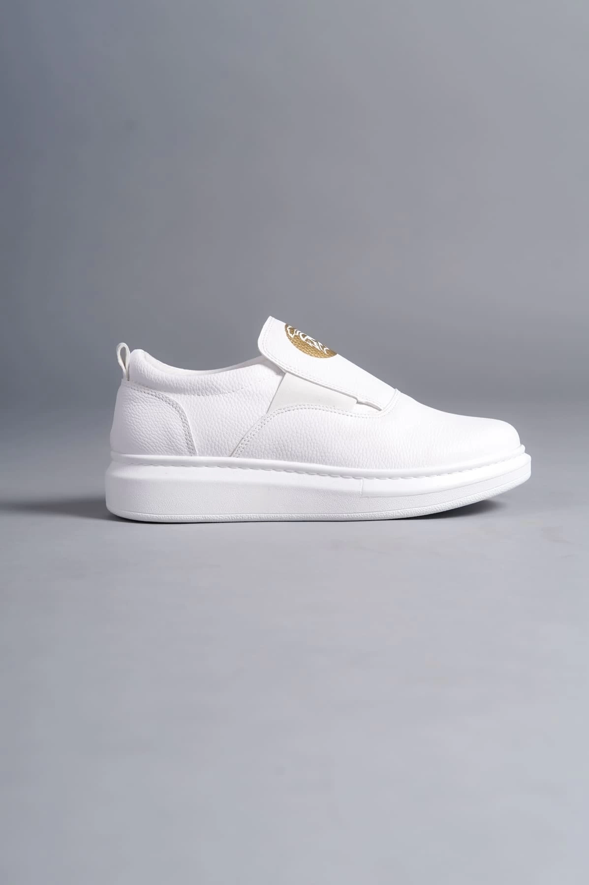 SLW161 Hippo Bağcıksız Cilt Erkek Günlük Sneaker Ayakkabı CBT - Beyaz