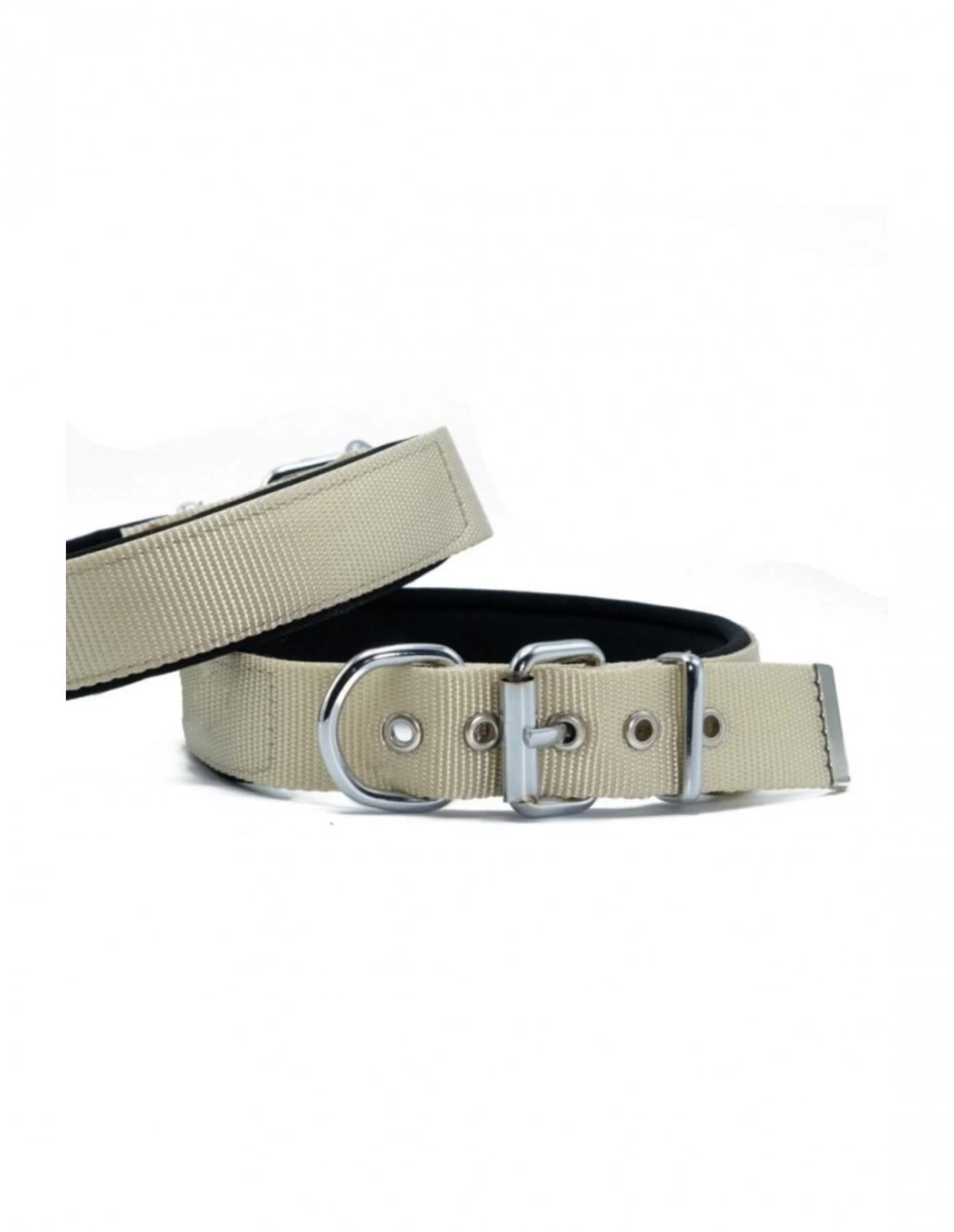 Softlu Köpek Boyun Tasması 3 cm 42 cm-50 cm Haki