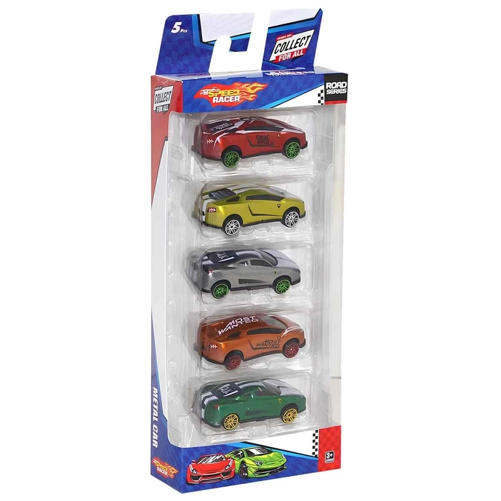 Nessiworld Speed Racer Road Series Metal Model Araba Seti 5li