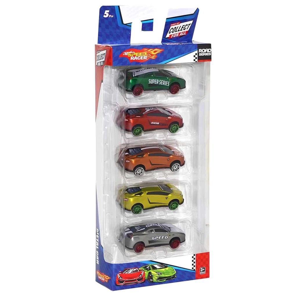 Nessiworld Speed Racer Road Series Metal Model Araba Seti 5li