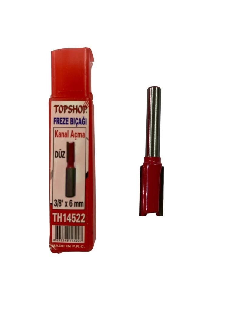Topshop 14522 Düz Kanal Açma Freze Bıçağı 3/8x6 mm