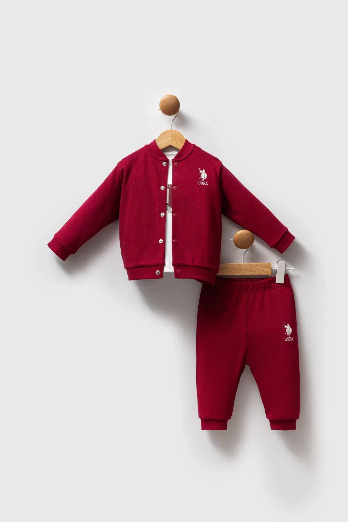 U.s. Polo Assn 3lü Takım Usb2533 Bordo