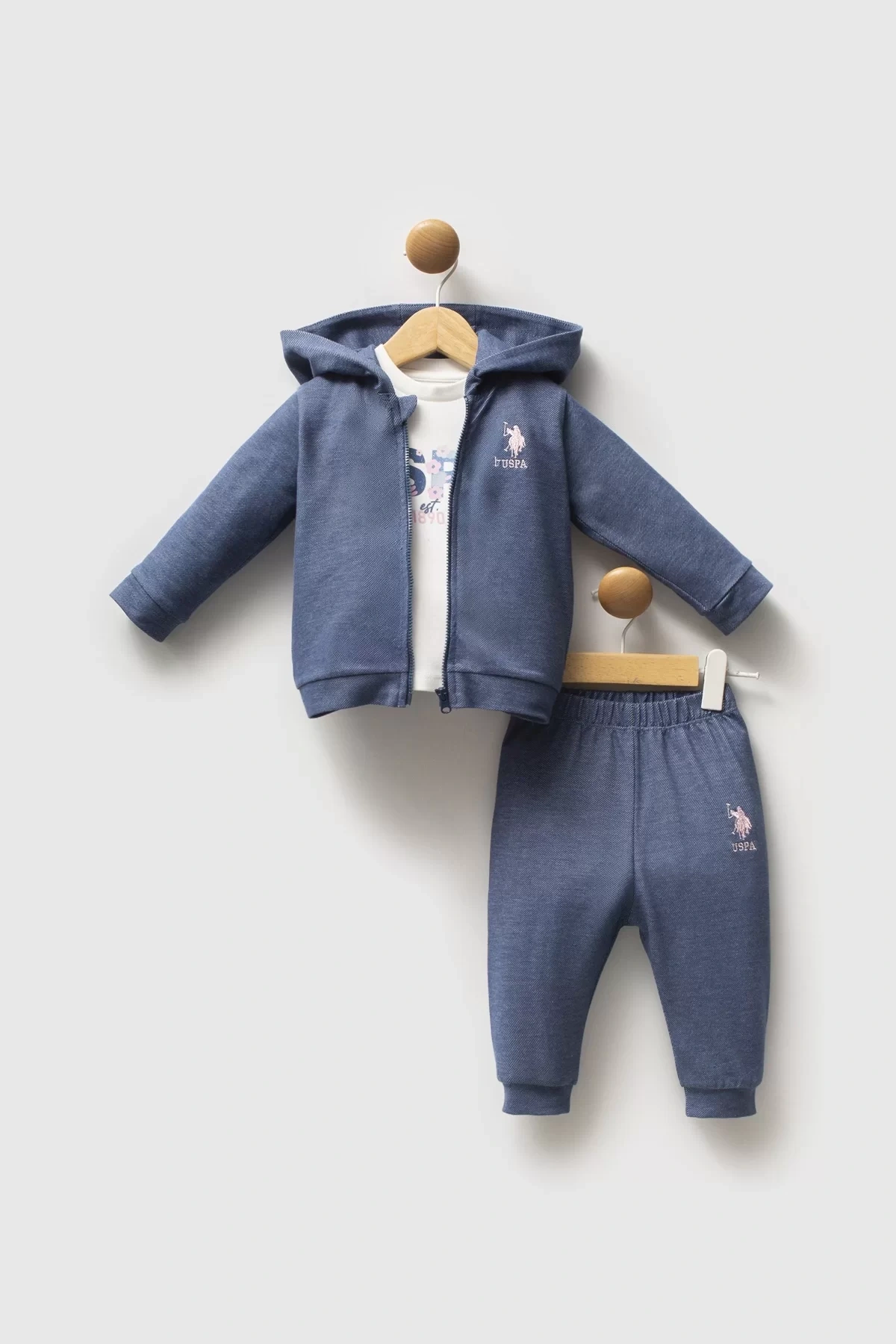 U.s. Polo Assn 3lü Takım Usb2778 Mavi