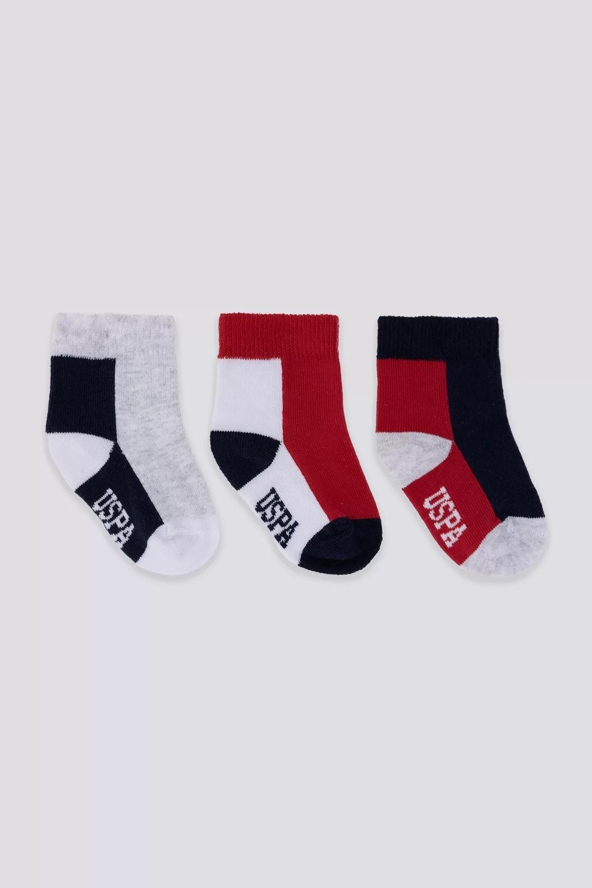 U.s. Polo Assn Erkek Bebek Çorap Usb2202 Gri Melanj