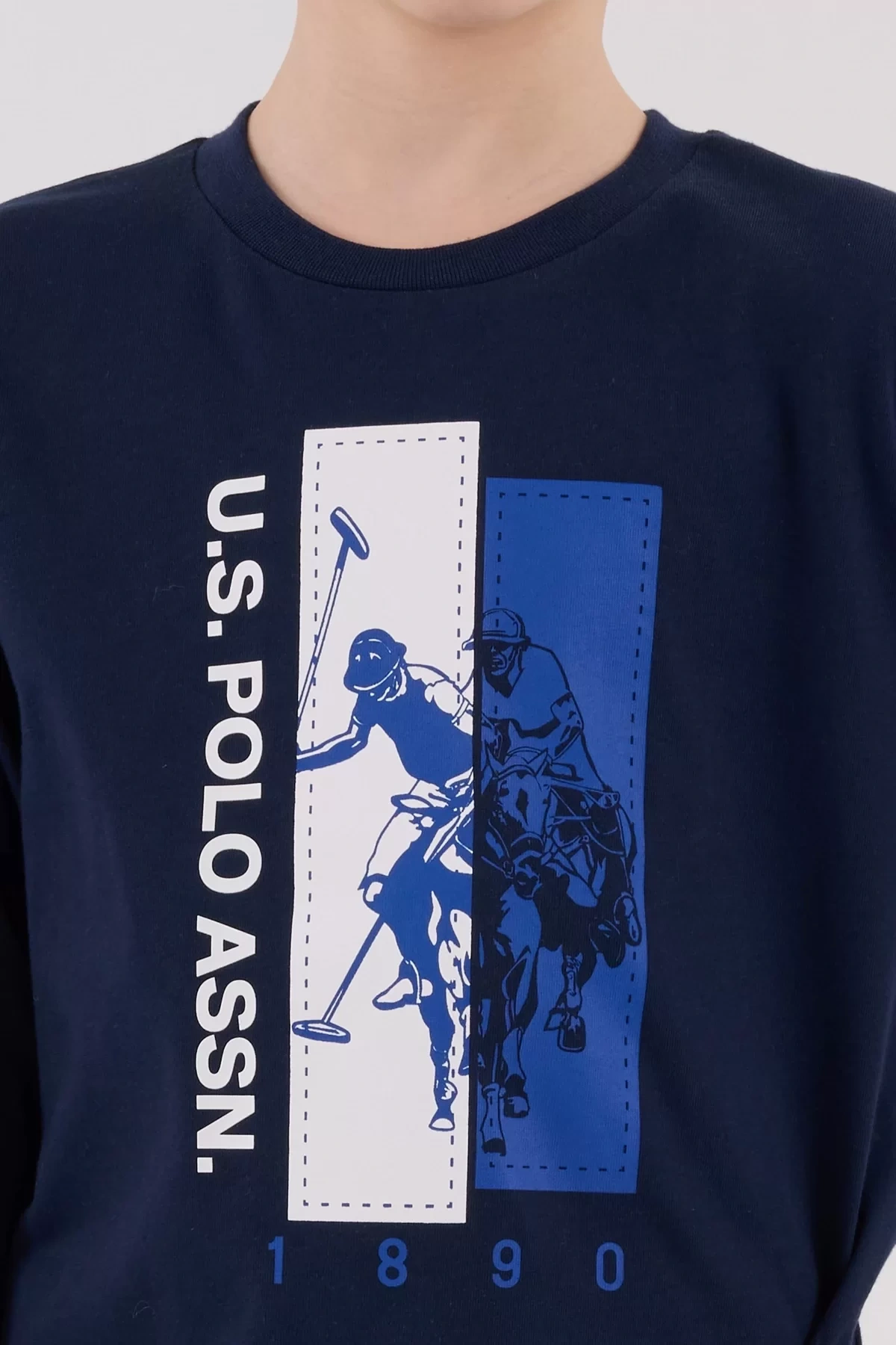 U.s. Polo Assn  Uzun Kol Pijama Takım Us2206-4 Lacivert