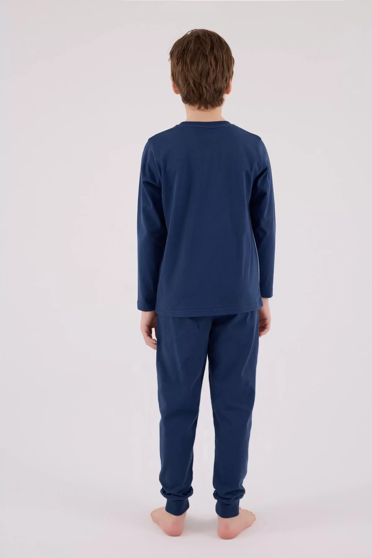 U.s. Polo Assn Uzun Kol Pijama Takım Us2220-4 Koyu İndigo