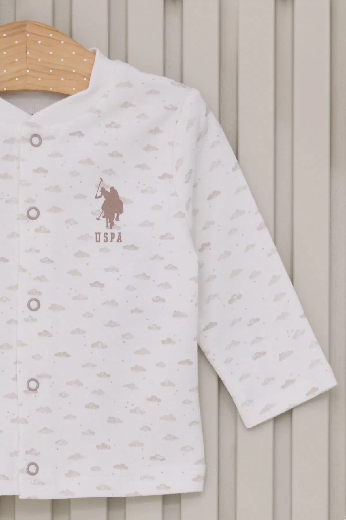 U.s Polo Bebek 3lü Takım Usb2023 Krem