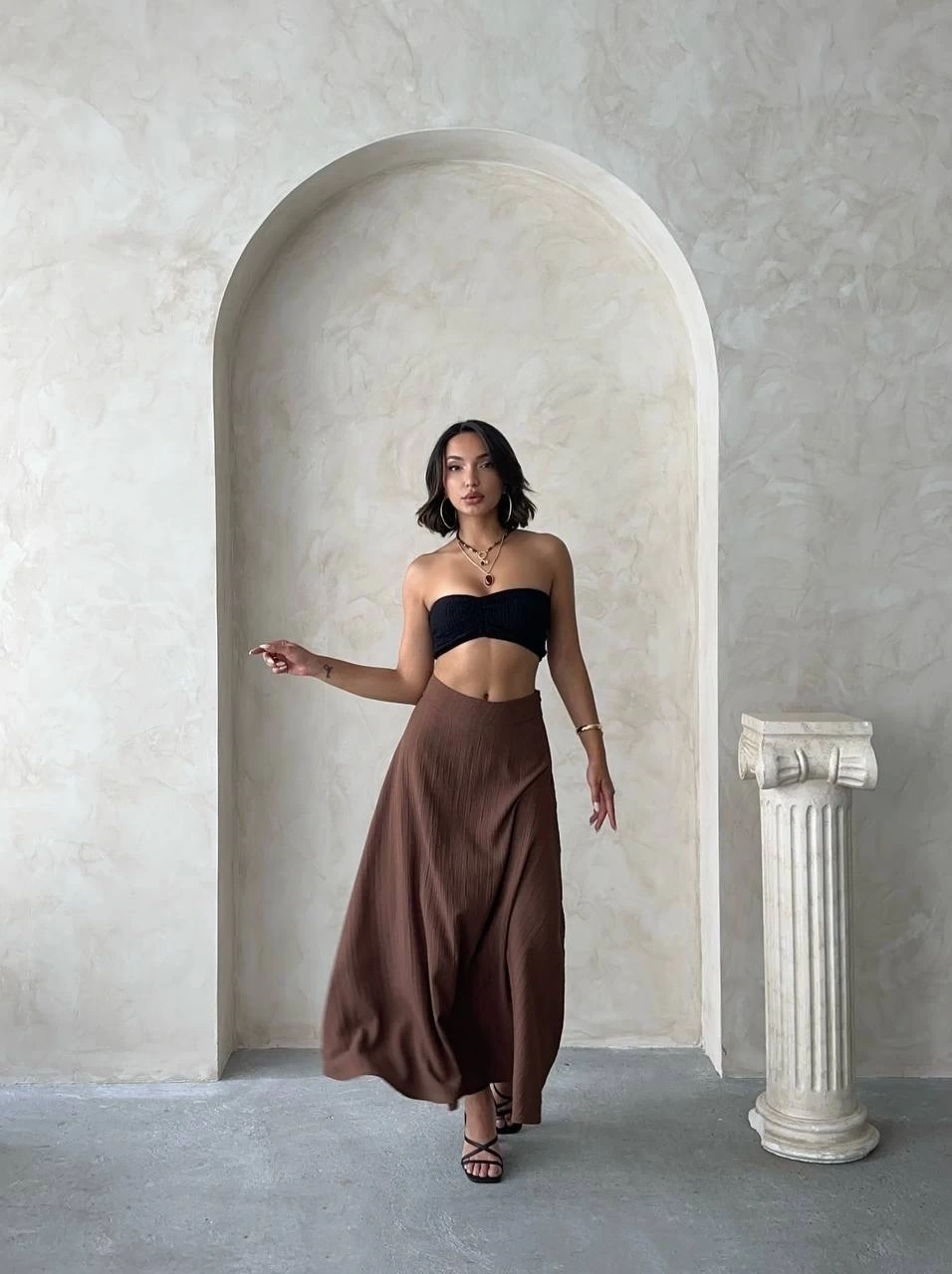 Uzun astarlı etek s255043