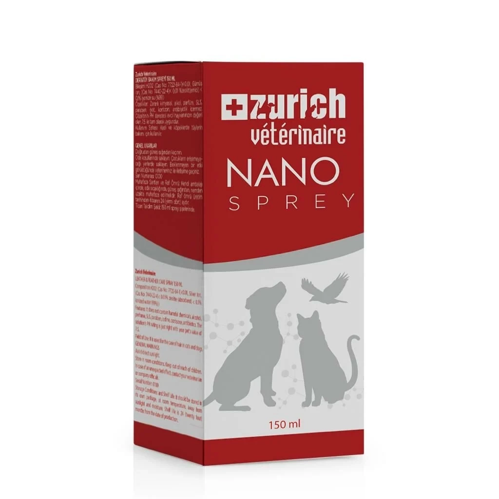 Veterinaire Nano Sprey Deri ve Yara Bakım Spreyi 150 ml